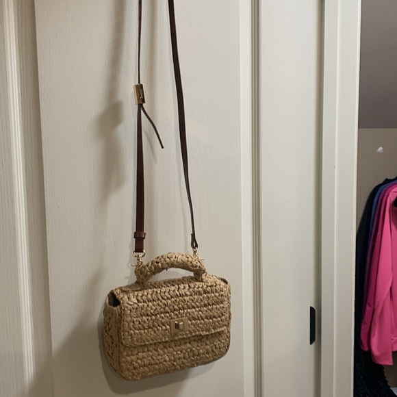 Small Eddie hand woven top handle bag by J Crew. - Picture 3 of 15